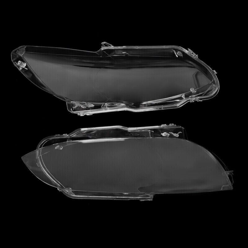 2X HEADLIGHT HEADLAMP LENS COVER SHELL FOR BMW E92 COUPE E93 CABRIO 2006-2009 08